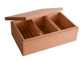 Humidor 80-90 szivar részére, natur spanyol cédrusfa szivar tároló doboz - Achenty!