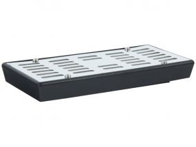 Akrylpolimer kristályos humidor-párásító - ezüst színű fedéllel (15,5 x 7 x 2 cm)