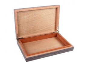 Humidor 30 szál szivar részére, spanyol cédrusfa szivartartó doboz, párásítóval - Bambusz