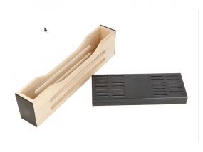 Gasztro humidor 80 szál szivar részére, spanyol cédrus szivartartó doboz, akril tetővel, párásító és digitális higrométer - carbon, Achenty! 