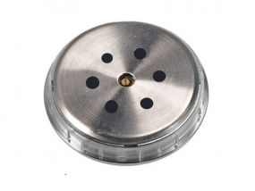 Szivar tartó dobozba higrométer - páratartalommérő - króm kerettel (36mm)