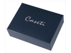 Caseti szivaröngyújtó - króm, kihajtható szivarfúróval, rácsos minta