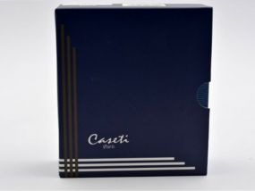 Szivaröngyújtó - króm, kihajtható szivarfúróval, Caseti