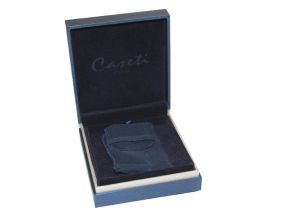 Szivaröngyújtó - króm, kihajtható szivarfúróval, Caseti