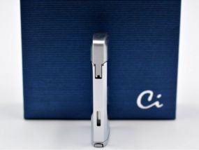 Szivaröngyújtó - króm, kihajtható szivarfúróval, Caseti