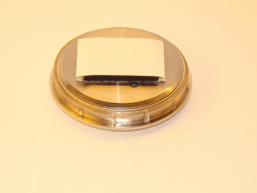 Szivar tartó dobozba higrométer - páratartalommérő - ezüst színű (50mm)