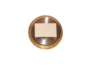 Szivar tartó dobozba higrométer - páratartalommérő - arany színű (50mm)