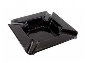 Szivar hamu tartó - nagy méretű, fekete porcelán