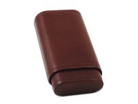 Szivartok barna bőrből - 3 szivar részére (12x5,5cm)