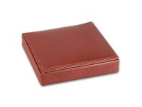 Szivarka tartó tok 10 szálas - barna bőr (95x95x10mm)