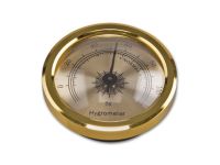 Humidor hygrométer - arany színű (4,5cm)