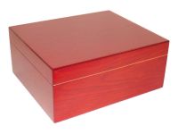 Medici humidor 40 szál szivar részére, cédrusfa szivartartó, párásító, hygrométer - cherry
