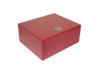 MEDICI Humidor 40 szál szivar részére, cédrusfa szivardoboz, párásítóval és hygrométerrel - cherry