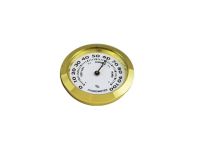 Humidor hygrométer - arany színű (37 mm)